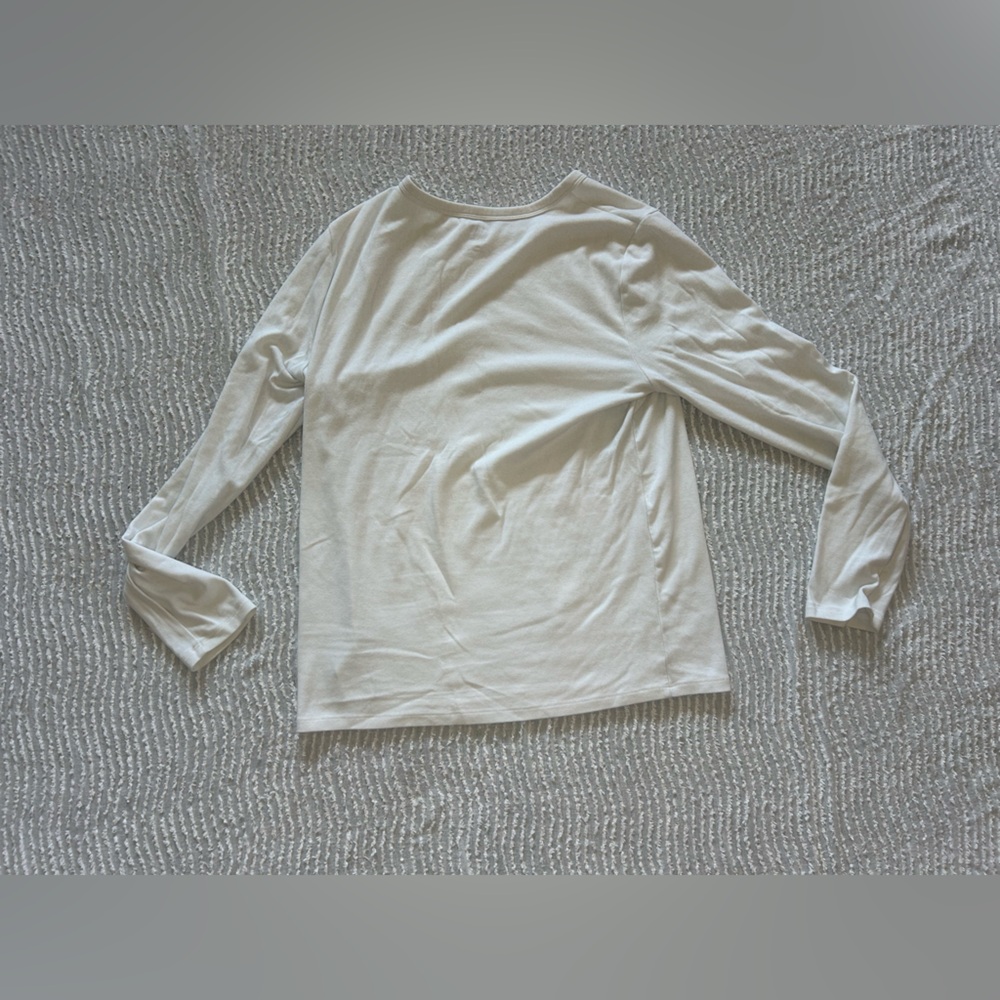 Long Sleeve T-shirt Bundle Grey White Gap Size XL White Grey Gray Cotton - Picture 12 of 15
